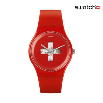 Swatch SWISS AROUND THE CLOCK 經典手錶/男錶/女錶/瑞士製造 SO29R104-S14 (41mm)