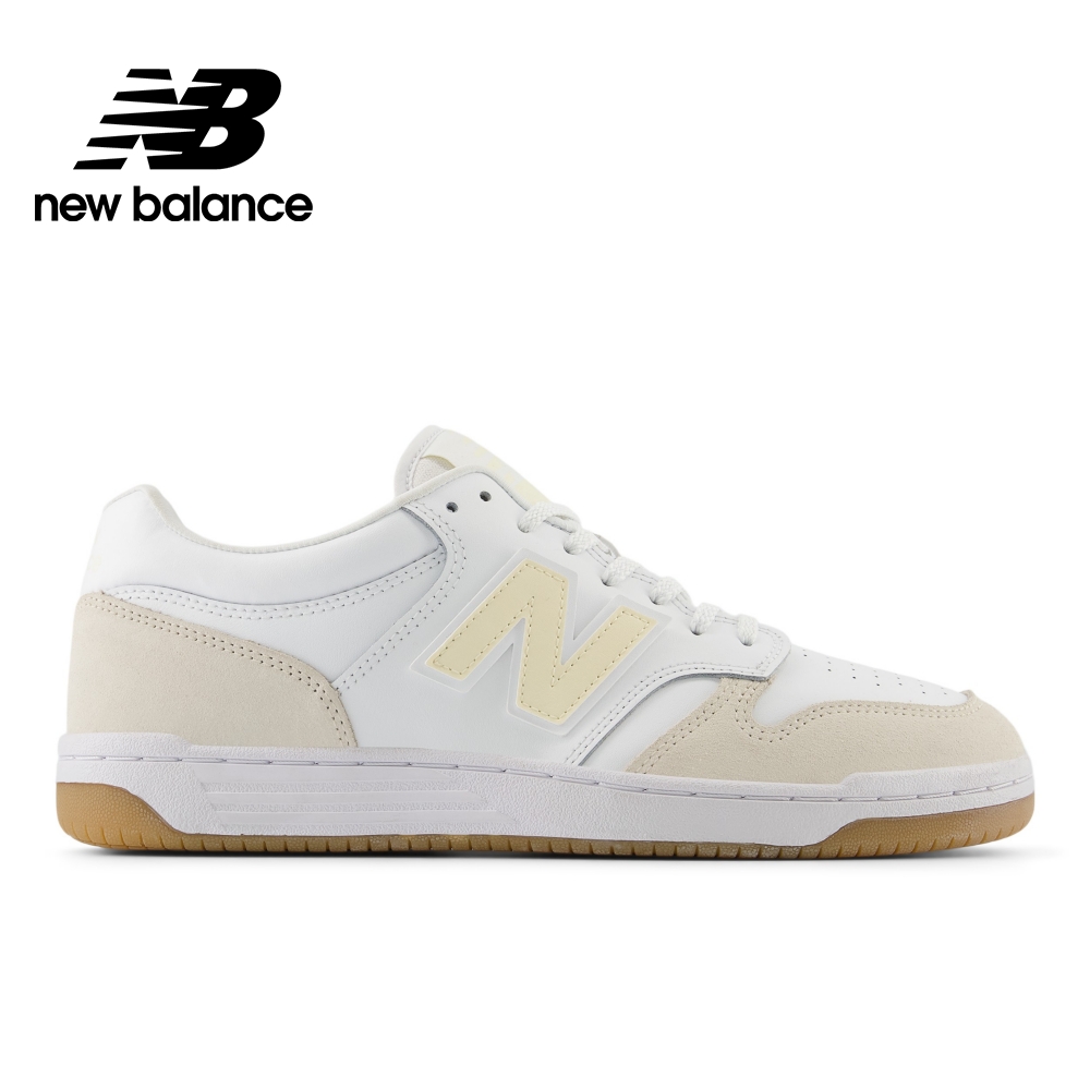 【New Balance】復古鞋_中性_白杏色_BB480LGG-D楦