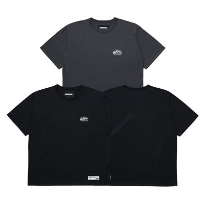 Neighborhood 機能圓領 胸口小LOGO 短T 黑/灰 261NINH-CSM02
