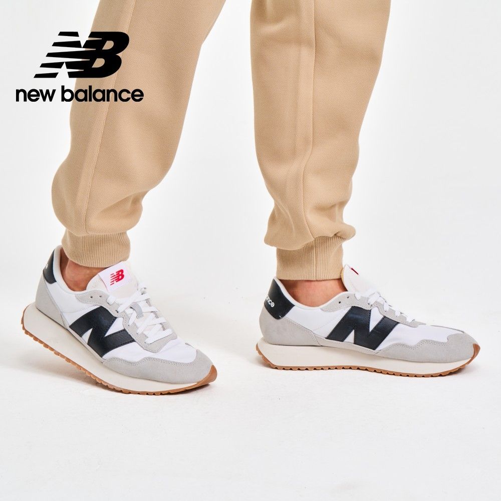 【New Balance】復古鞋_中性_白灰黑_MS237CI-D楦(網路獨家款)