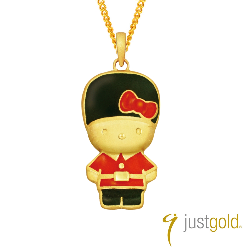 鎮金店Just Gold 皇家衛兵Kitty純金系列 黃金墜子