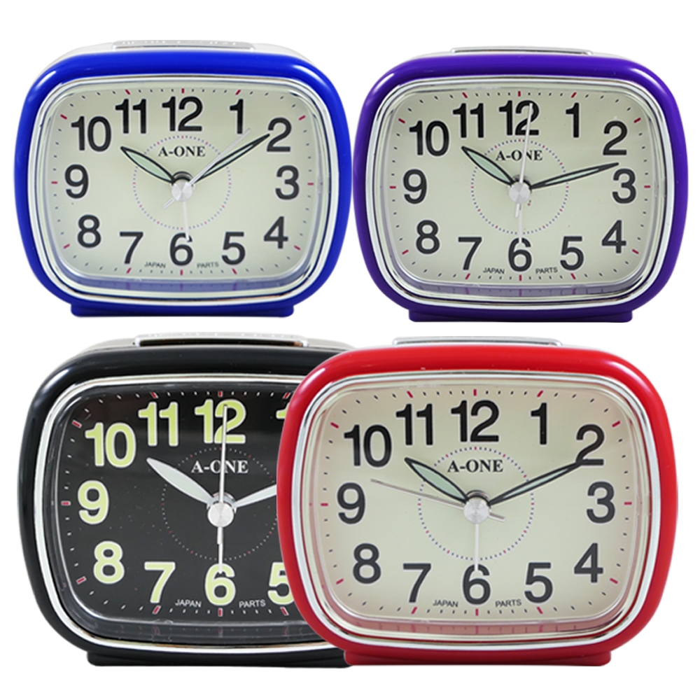 A ONE 大數字夜光靜音貪睡鬧鐘TG-0147 (4色) | 時鐘掛鐘| Yahoo購物中心