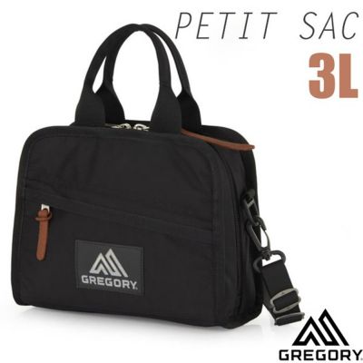 【GREGORY】PETIT SAC 兩用手提斜背包 3L.單肩側背包.隨身證件零錢包.手提袋/ 155510-1041 黑