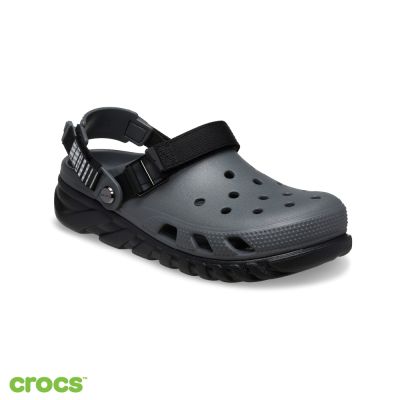 Crocs卡駱馳 (中性鞋) 蝸輪機能克駱格 Duet 渦輪-碳色/黑色 214215-0SE