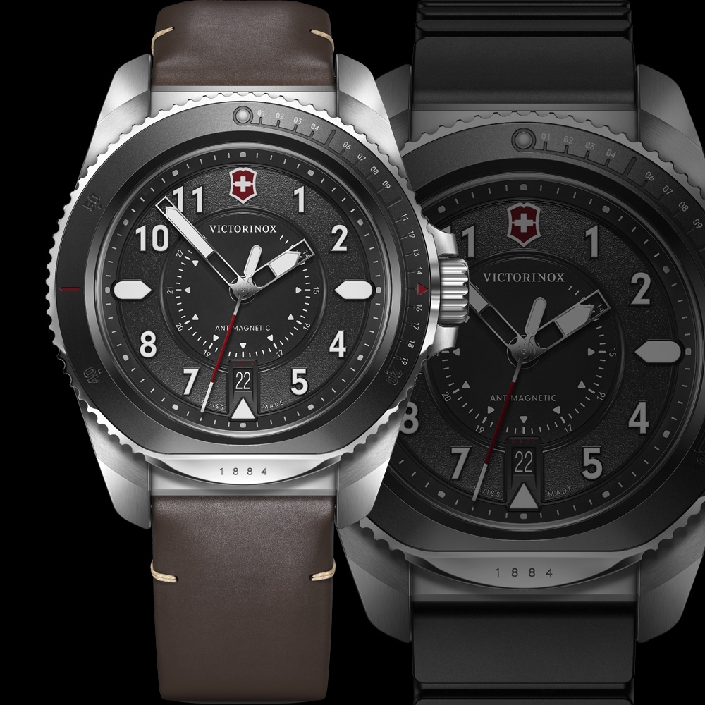 Victorinox 瑞士維氏JOURNEY 1884 200米潛水腕錶(VISA-241976.1)黑