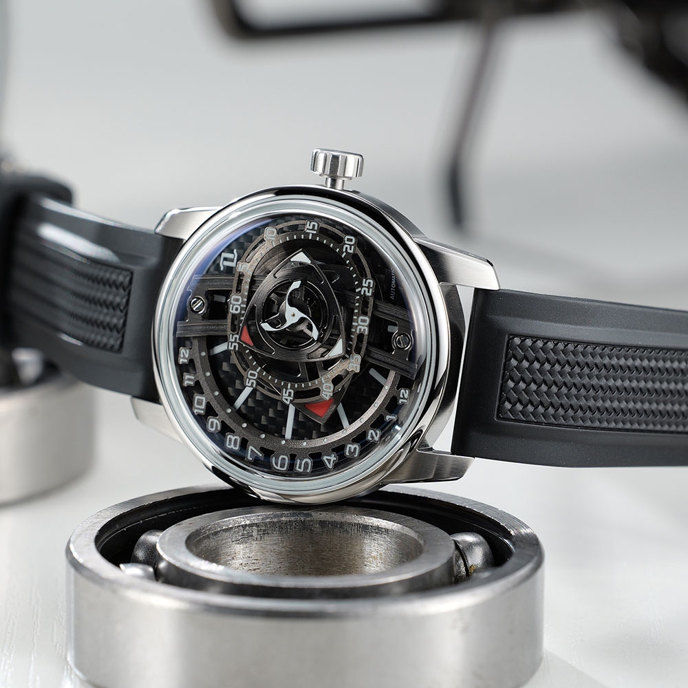 OBLVLO 奢? 316l 不??男士手表?尚陀??自?上?自?手表防水商?男士手表 SK-TOUR (SK-TOUR-YWY) 並行輸入品 OBLVLO 歐弗洛JM轉子系列-碳纖黑| 其他專櫃品牌錶| Yahoo購物中心