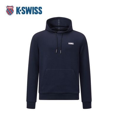 K-SWISS 連帽長袖 M SILKY TECH HD 帽T 男款 深藍色 1012034-014