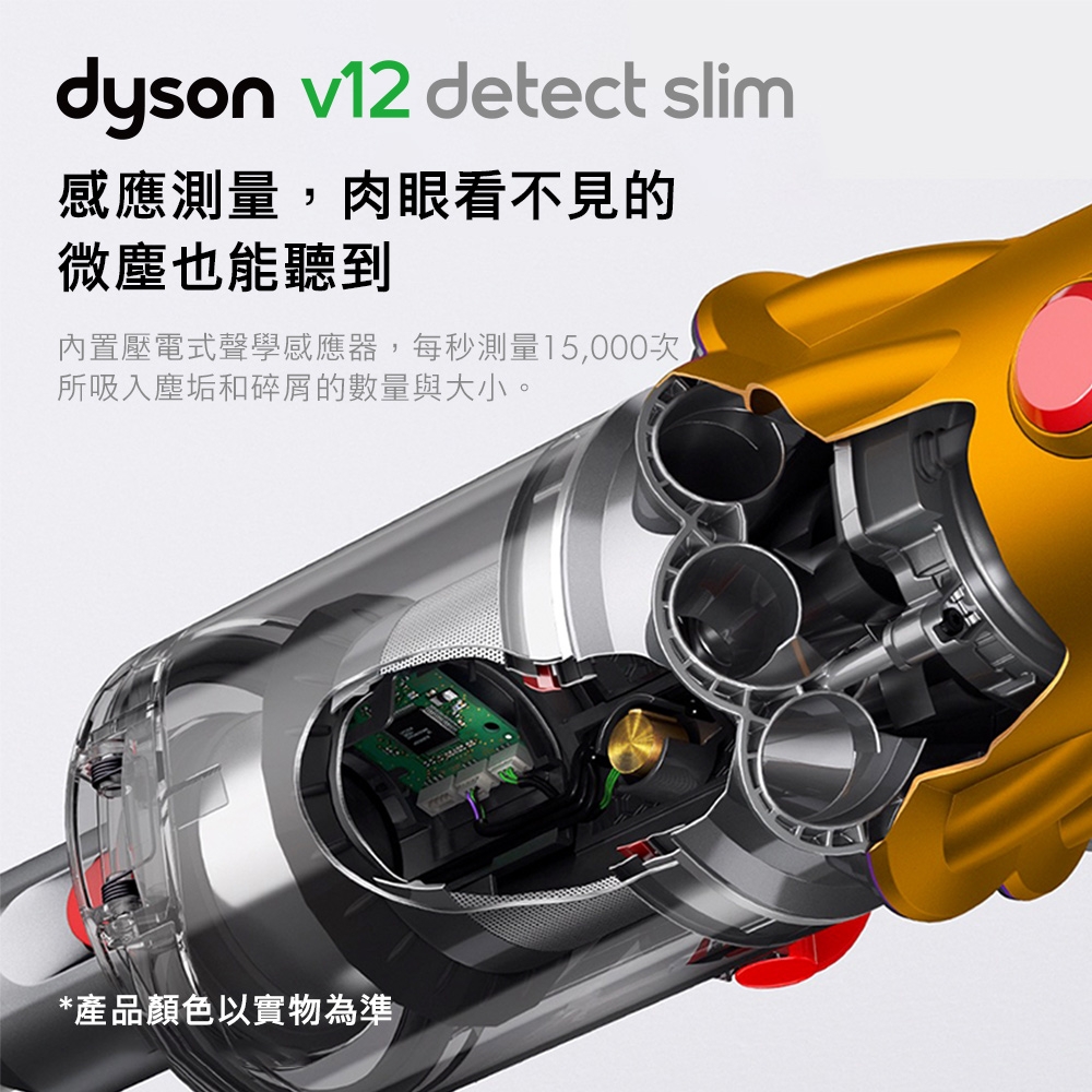 福利品】Dyson 戴森V12 Detect Slim Fluffy SV20 輕量智慧無線吸塵器