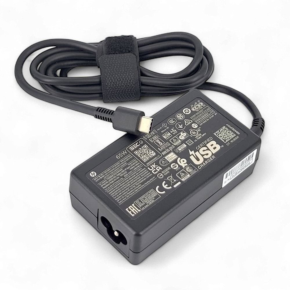HP 65W TYPE-C 原廠變壓器TPN-DA20 20V 3.25A 充電器USB-C 電源線X2