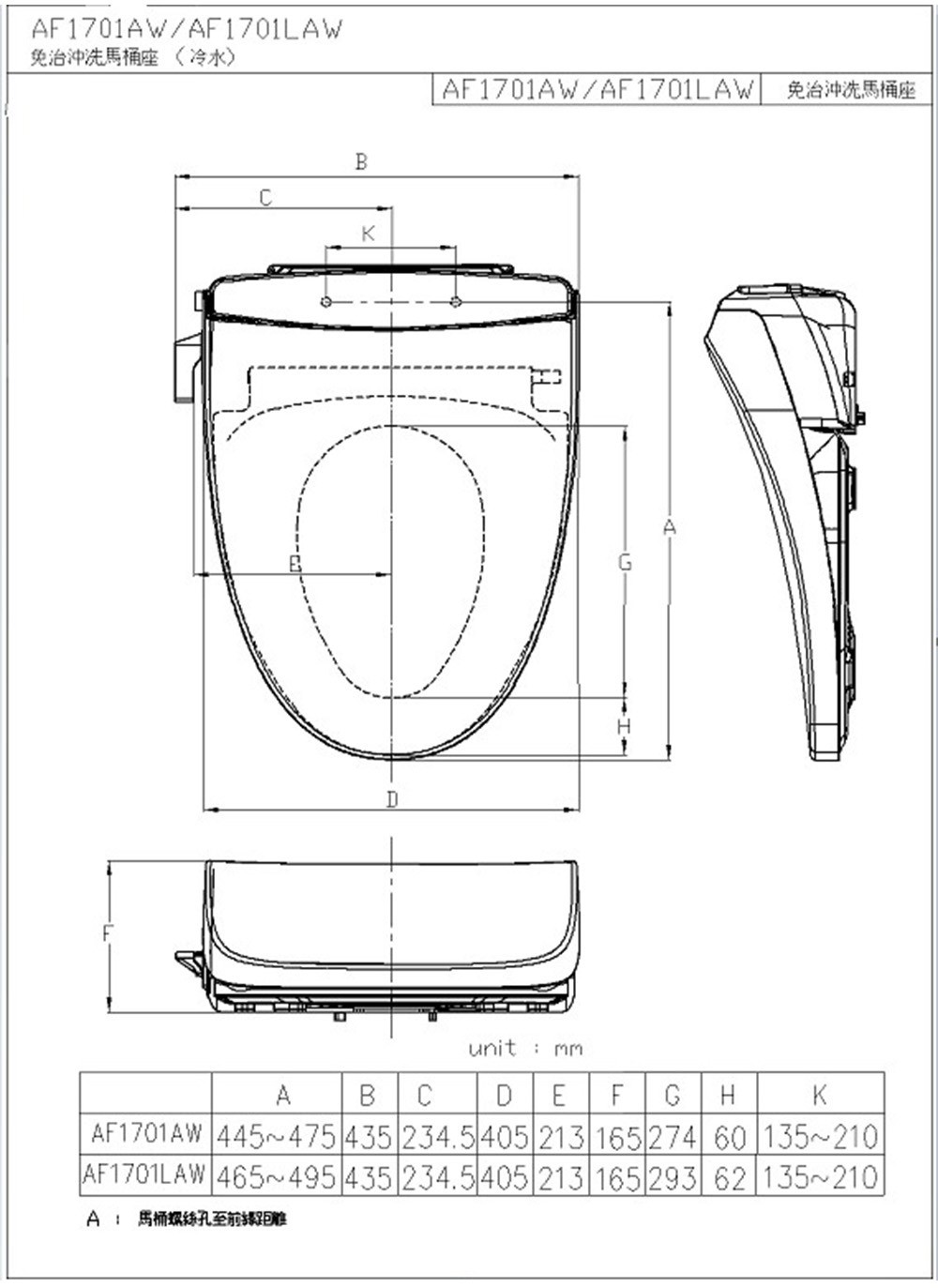 HCG和成 AF1701L - 詳情2