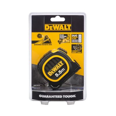 DEWALT 得偉 美國 5.5M*25mm 專業捲尺(橡膠) (DWHT36161L)