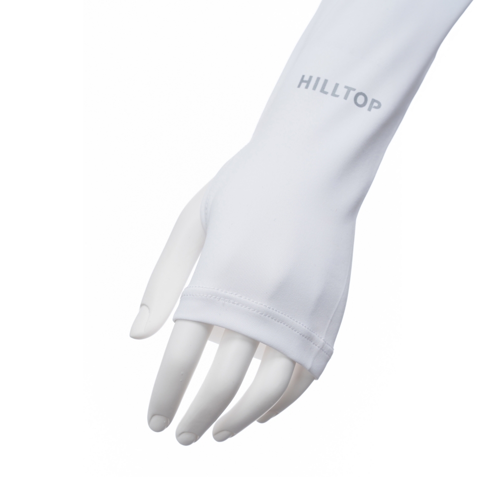 heaven hill商品 Hilltop山頂鳥】抗UV涼感吸濕快乾彈性穿指袖套白色｜PT97XX22ECB0