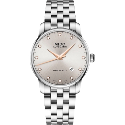 MIDO 美度 官方授權 Baroncelli 真鑽機械錶 開學換新季 送禮推薦-38mm M86004671