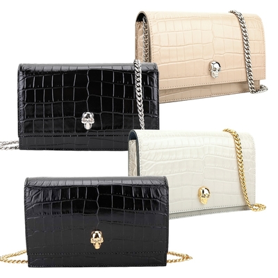Alexander McQueen 牛皮鍊帶斜背包