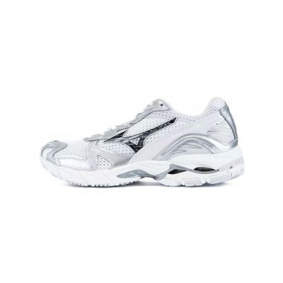 Mizuno 美津濃 Wave Rider 10 D1GA261D05 男 休閒鞋 復古 流行 白 銀