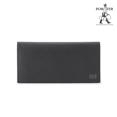 PORTER INTERNATIONAL - 沉穩風尚LOFTY真皮長夾 - 沉靜灰