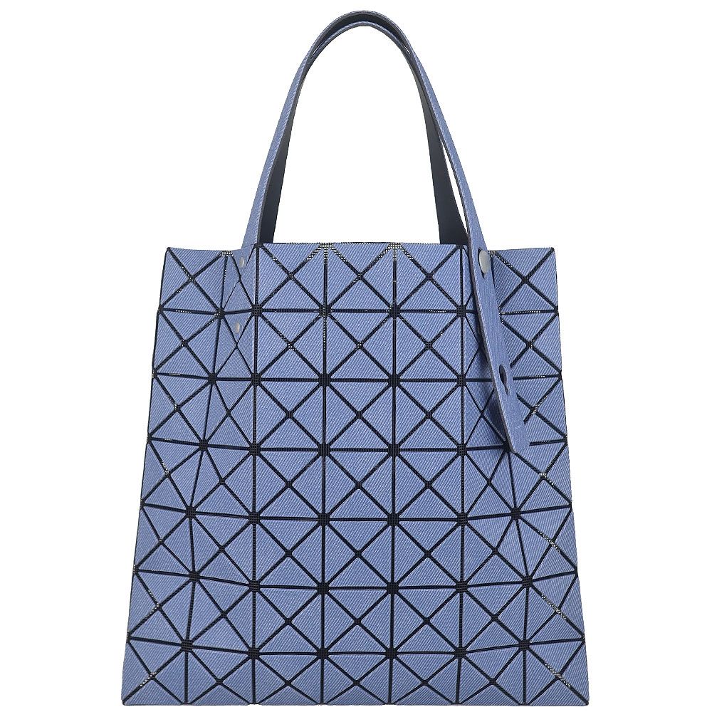 ISSEY MIYAKE 三宅一生 BAOBAO 牛仔藍色三角格7x7肩背/手提包
