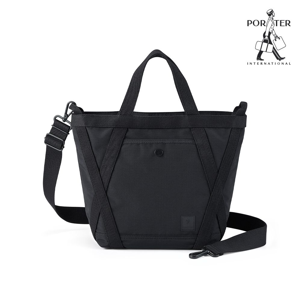 PORTER INTERNATIONAL - 穩固可靠LINK手提包(M) - 黑色