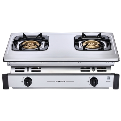 SAKURA櫻花牌 (全省安裝)櫻花雙口嵌入爐(與G-6320AS同款)NG1瓦斯爐天然氣G-6320ASN