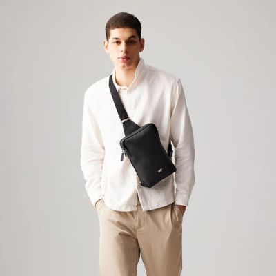 【BRAUN BUFFEL 德國小金牛】台灣總代理 諾瓦-A 胸包-黑色/BF564-22-BK