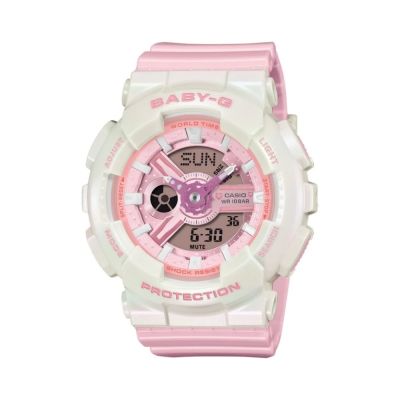 CASIO卡西歐 BABY-G 柔和色調 甜美時尚 粉色 BA-110PD-4A 43.4mm