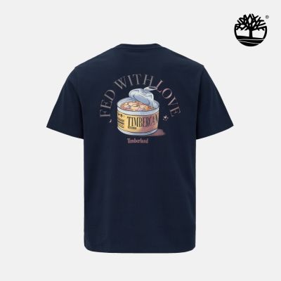 Timberland官方旗艦 中性深寶石藍情人節短袖T恤|0YHFJ433