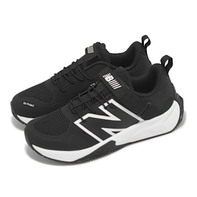 New Balance 慢跑鞋 FuelCell Strap 寬楦 中童 運動鞋 童鞋 黑 白 護趾 NB PTFCYBK-W