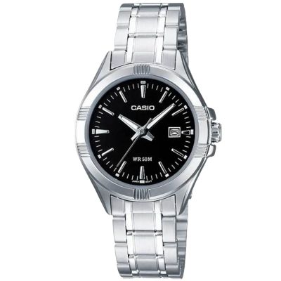 CASIO 卡西歐 簡約時尚鋼帶女錶 LTP-1308D-1A