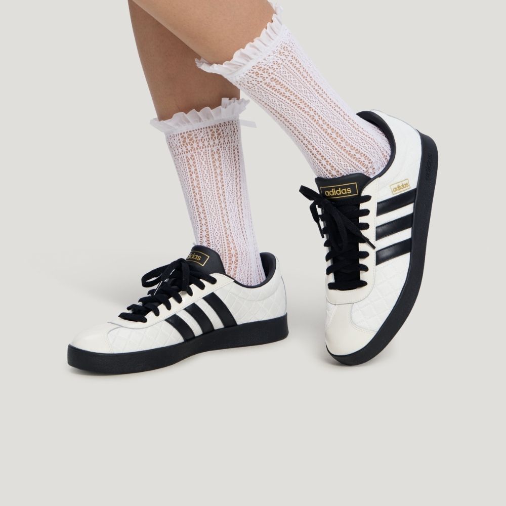 【adidas 愛迪達】 VL COURT 菱格小香風 運動休閒鞋 德訓鞋 男鞋/女鞋 (多款任選) (B款)