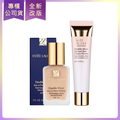 EsteeLauder雅詩蘭黛 *ESTEE LAUDER雅詩蘭黛 粉持久完美持妝粉底30ml(任選一色)+粉持久天生美肌乖乖乳40ml(公司貨)