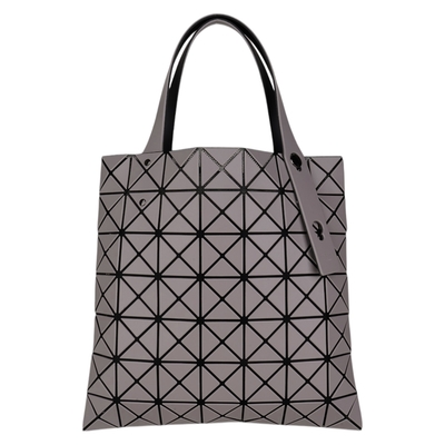 ISSEY MIYAKE BAOBAO-暮靄菱格7x7手提包霧(褐灰)小款