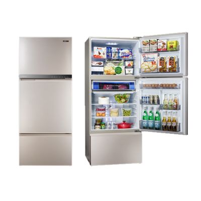 SAMPO聲寶 台灣製605L變頻三門冰箱 炫麥金 SR-F61DV(Y7)  含基本安裝+舊機回收