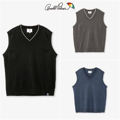 Arnold Palmer -男裝-喀什米爾混紡V領背心-多色選(時時樂限定)