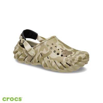 Crocs卡駱馳 (中性鞋) Echo Duck Camo Clog -迷彩骨白色 211981-2YJ