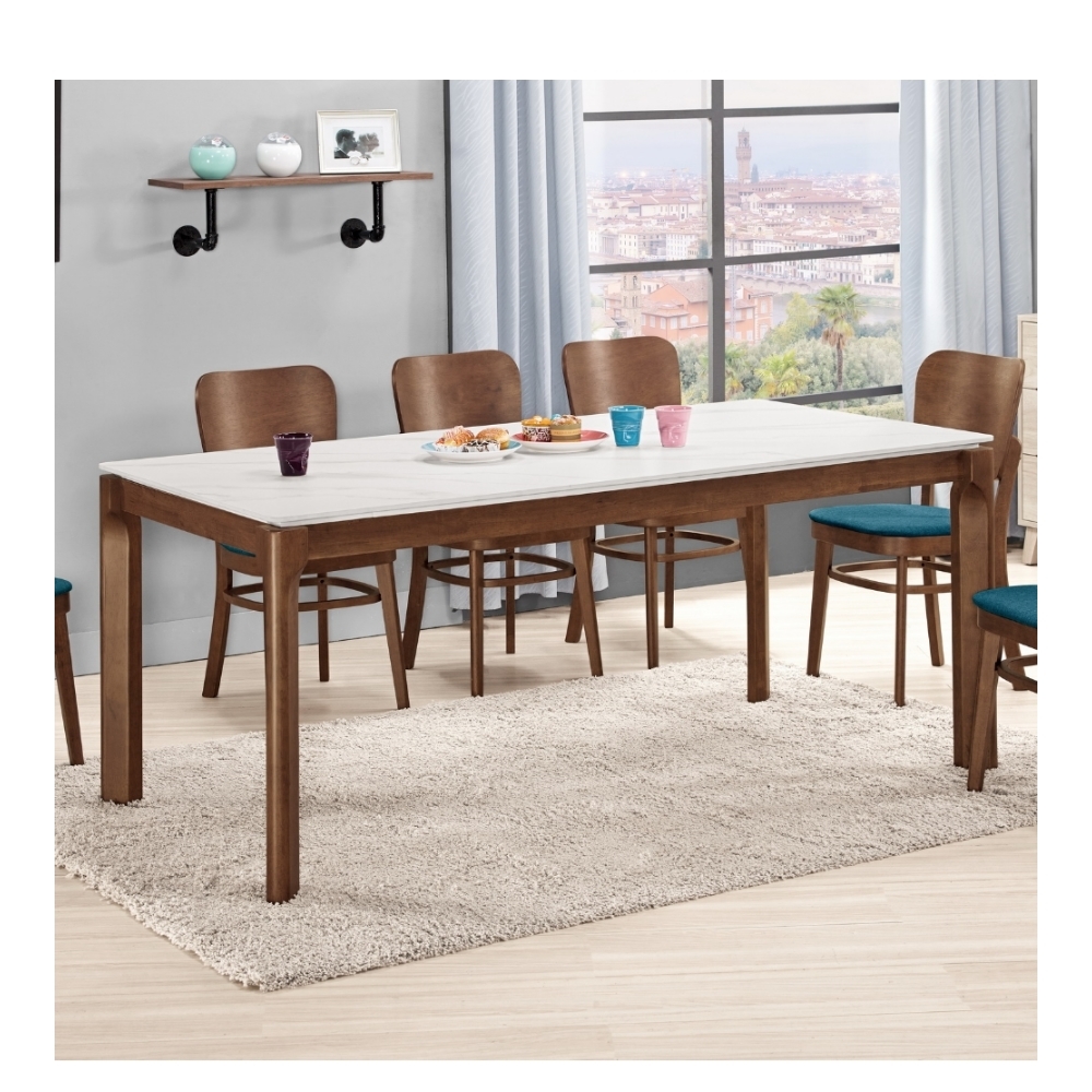 MUNA家居艾德嘉6尺岩板餐桌(不含椅) 桌子/桌椅組寬