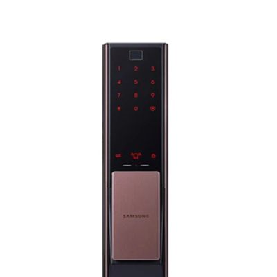 含安裝 Samsung 三星 SHP-DP738 古銅金 推拉型電子鎖 密碼/指紋/鑰匙/APP