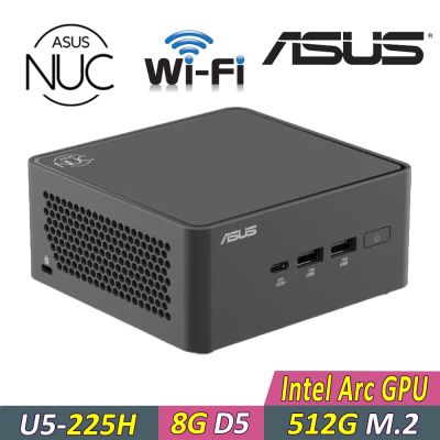 ASUS 華碩 NUC 15 PRO {YAIN5-013} AI迷你電腦(U5 225H/8G D5/512G)(RNUC15CRHU500009)