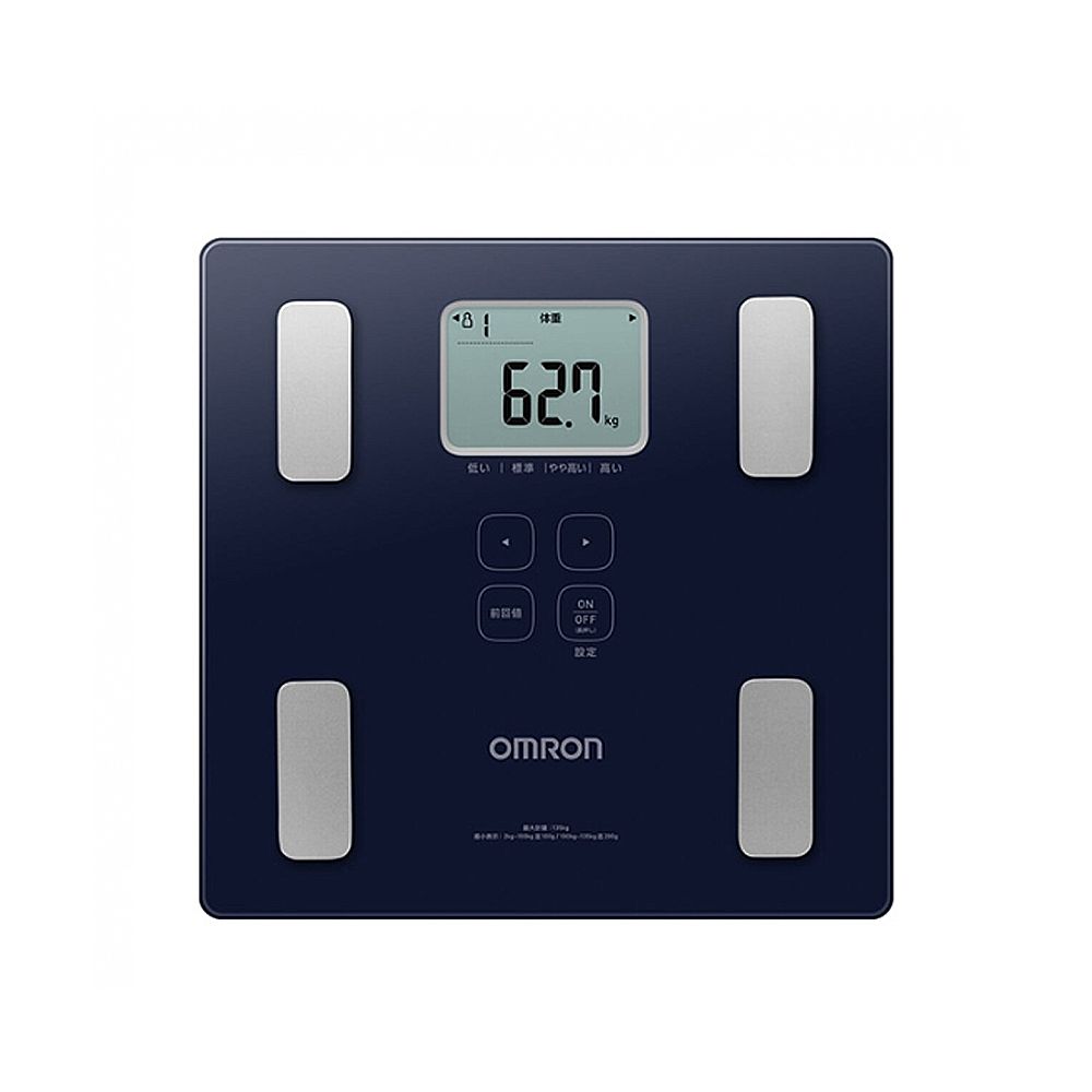 OMRON 歐姆龍】體重體脂肪計(HBF-236-深藍/白) 體脂計| 體脂計