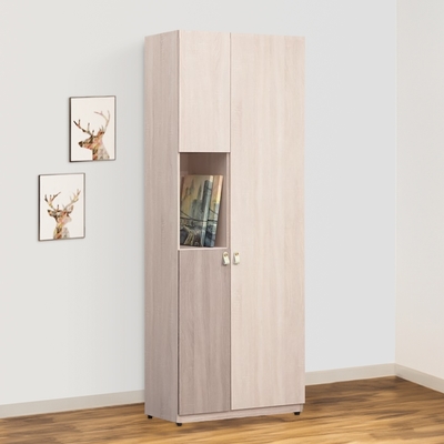 時尚屋法瑞莎2.5尺工具收納櫃寬75x深40x高197公分-免運費/免組裝/鞋櫃