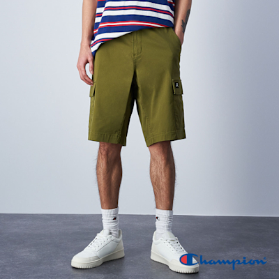 Champion 官方直營-男款 多重口袋工裝短褲(綠)