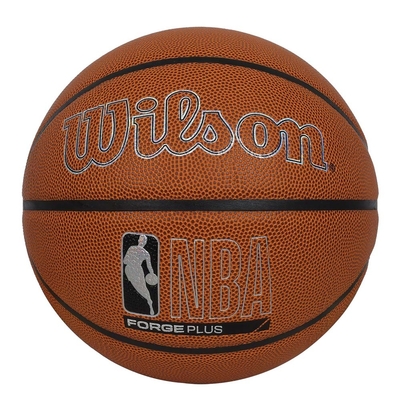 WILSON NBA FORGE系列 PLUS合成皮籃球#7-7號球 WZ2016801XB7 棕黑銀