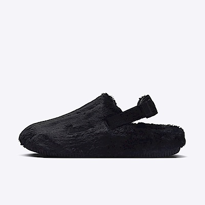 Nike W Calm Mule SE [FZ3118-001] 女 穆勒鞋 涼鞋 懶人鞋 休閒 絨毛 黑