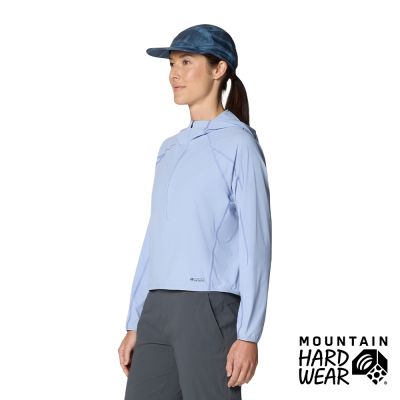 【Mountain Hardwear】Sunshield Hoody 防曬輕量連帽半拉上衣 女款 海風藍 #2110511