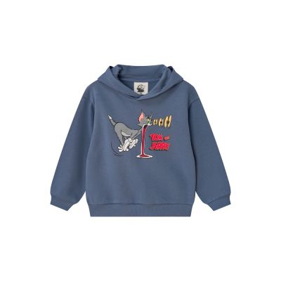 GIORDANO 童裝驚掉下巴印花長袖帽TEE 湯姆貓與傑利鼠系列