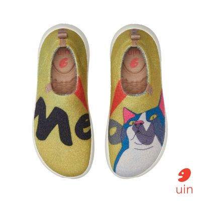 uin 西班牙原創設計 女鞋 厚底鞋 耍萌貓咪2彩繪休閒鞋W1771021