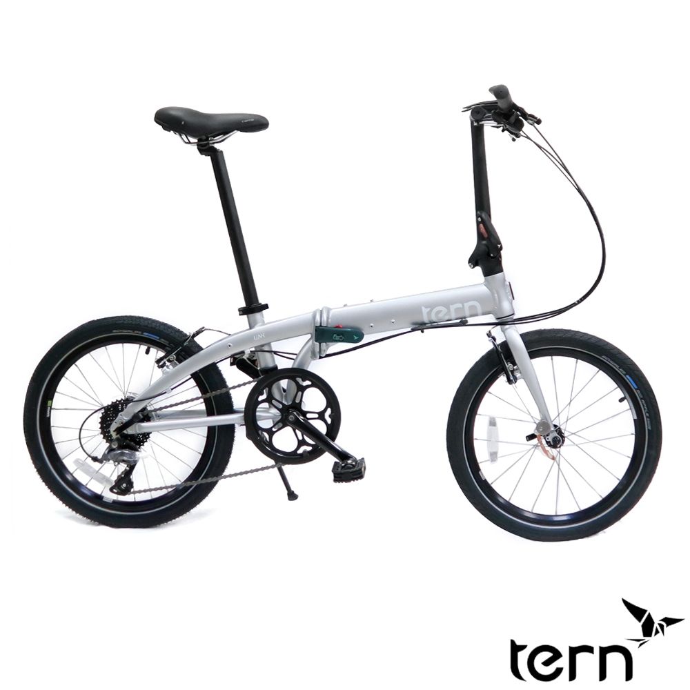 Tern Link D8 大蘋果胎20吋8速鋁合金折疊腳踏車-消光白金底/珍珠白標