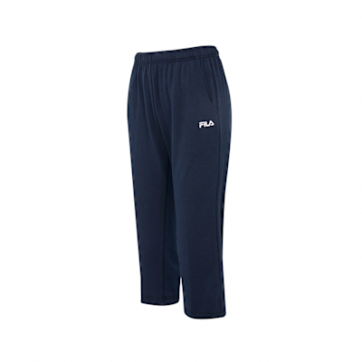 FILA 女針織七分褲-丈青 5PNZ-1515-NV
