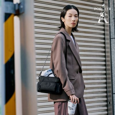 PORTER INTERNATIONAL - 理性秩序MATRIX斜背包(S) - 黑