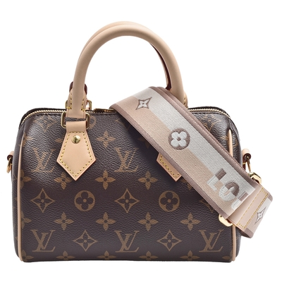 LV Louis Vuitton路易威登 M46222 經典SPEEDY BANDOULIÈRE 20系列Monogram帆布手提/斜背包