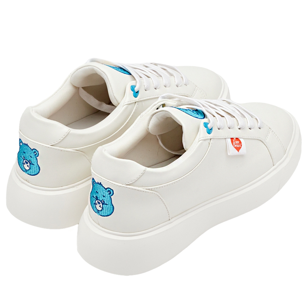 Grace Gift】Care Bears - 晚安小熊電繡星月輕量小白鞋藍| 帆布